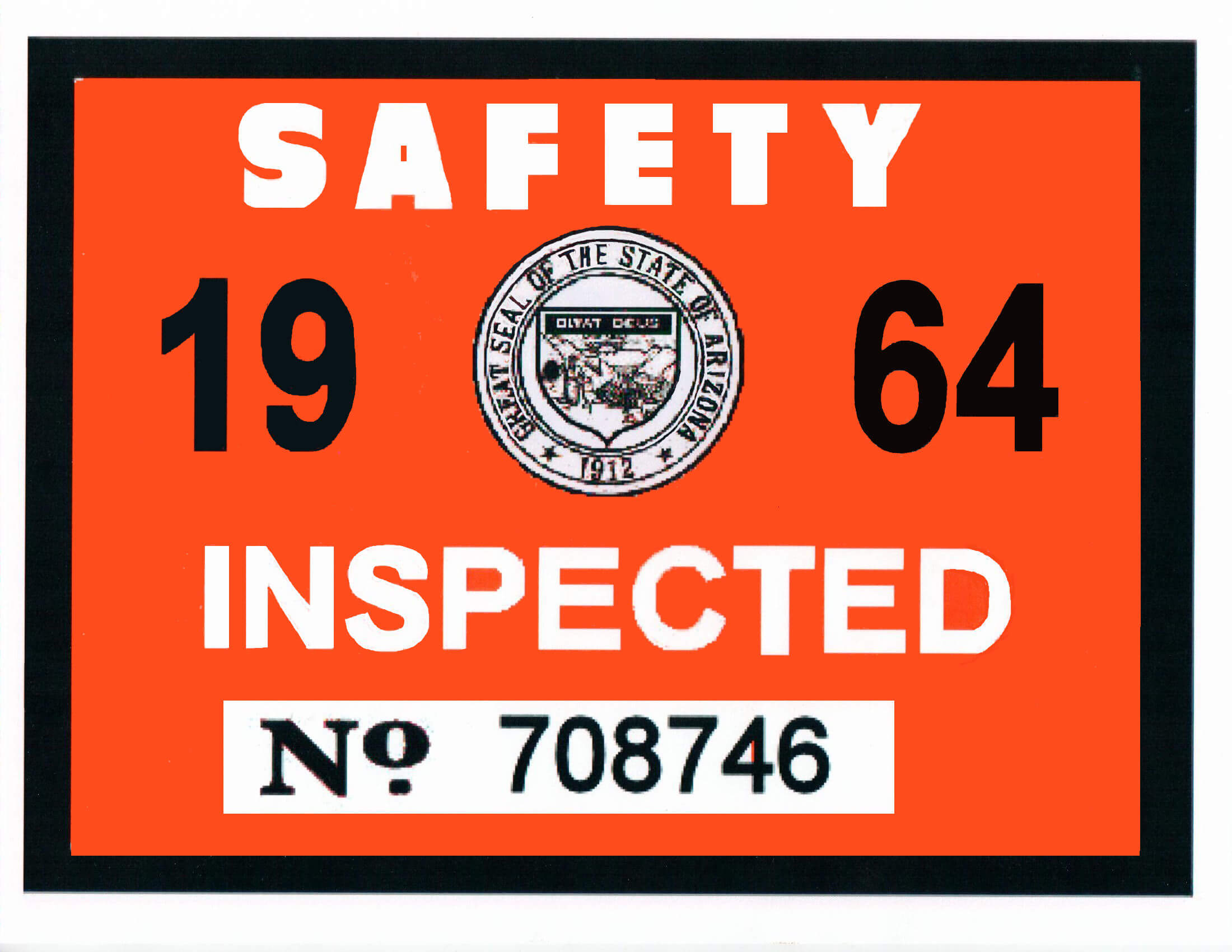 (image for) 1964 Arizona Inspection Sticker